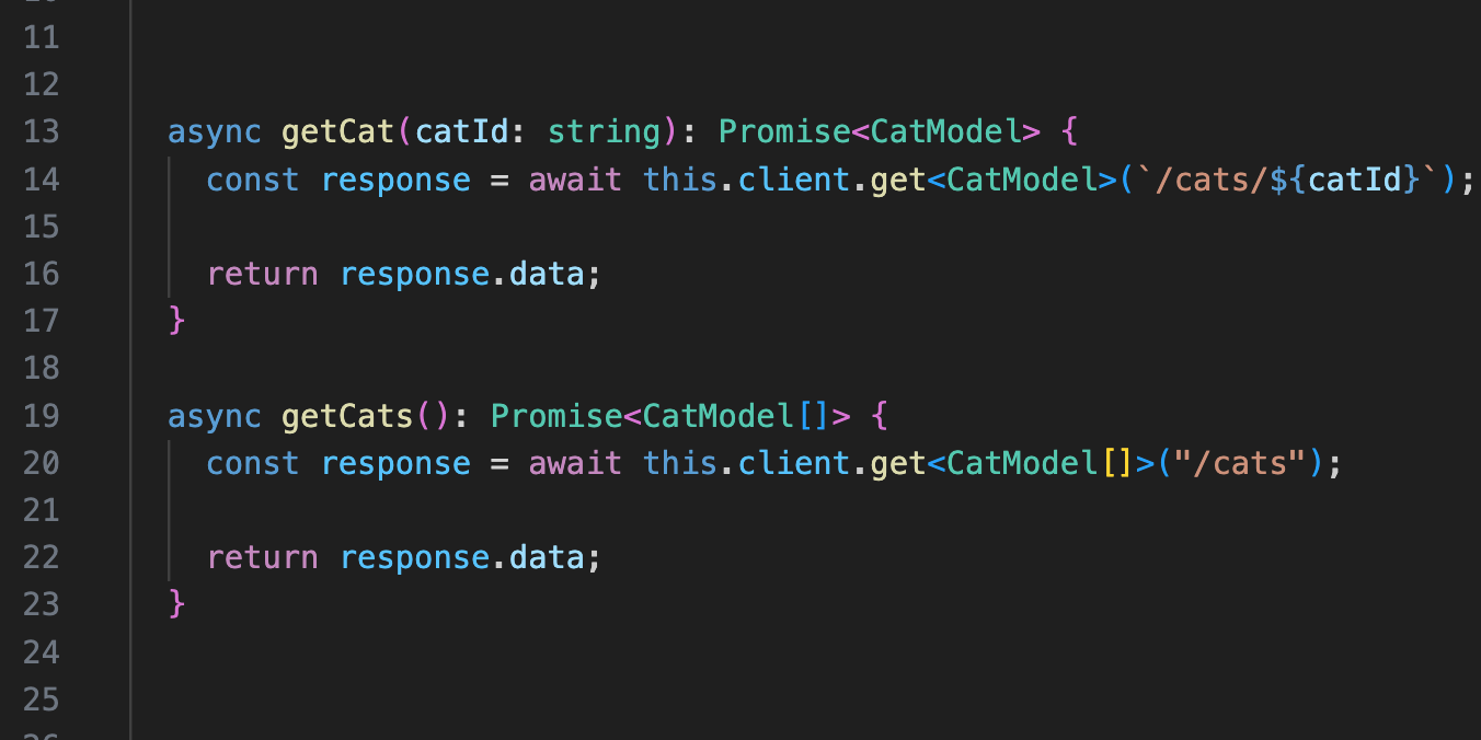Authorisation logic moved to a request interceptor