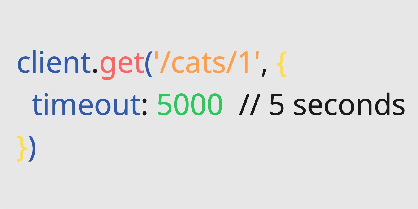 Setting timeout value